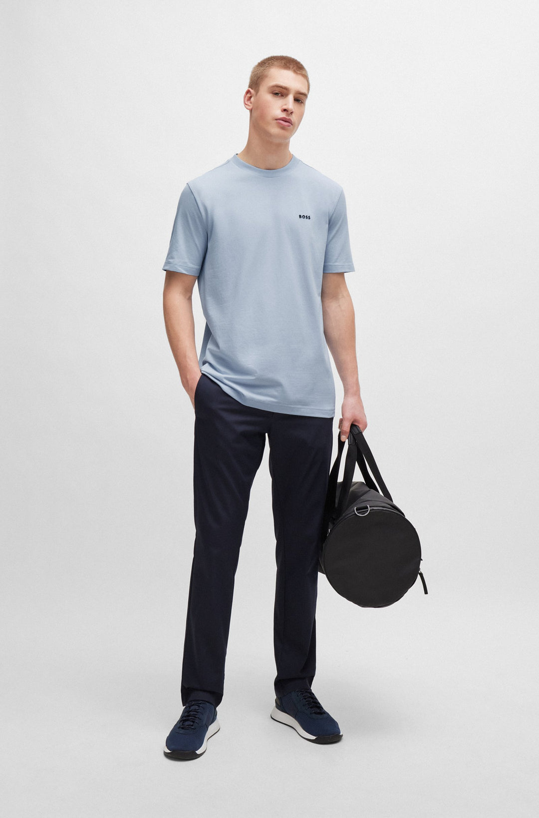 BOSS T-Shirts Regular Fit in Cotton Mix - TEE 10256064 01-50506373- Concorde Fashion#color_purple-527
