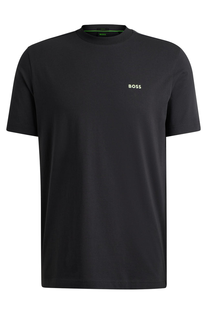 BOSS Regular Fit T-Shirts in Cotton Mix - TEE 10256064 01-50506373- Concorde Fashion#color_charcoal-016