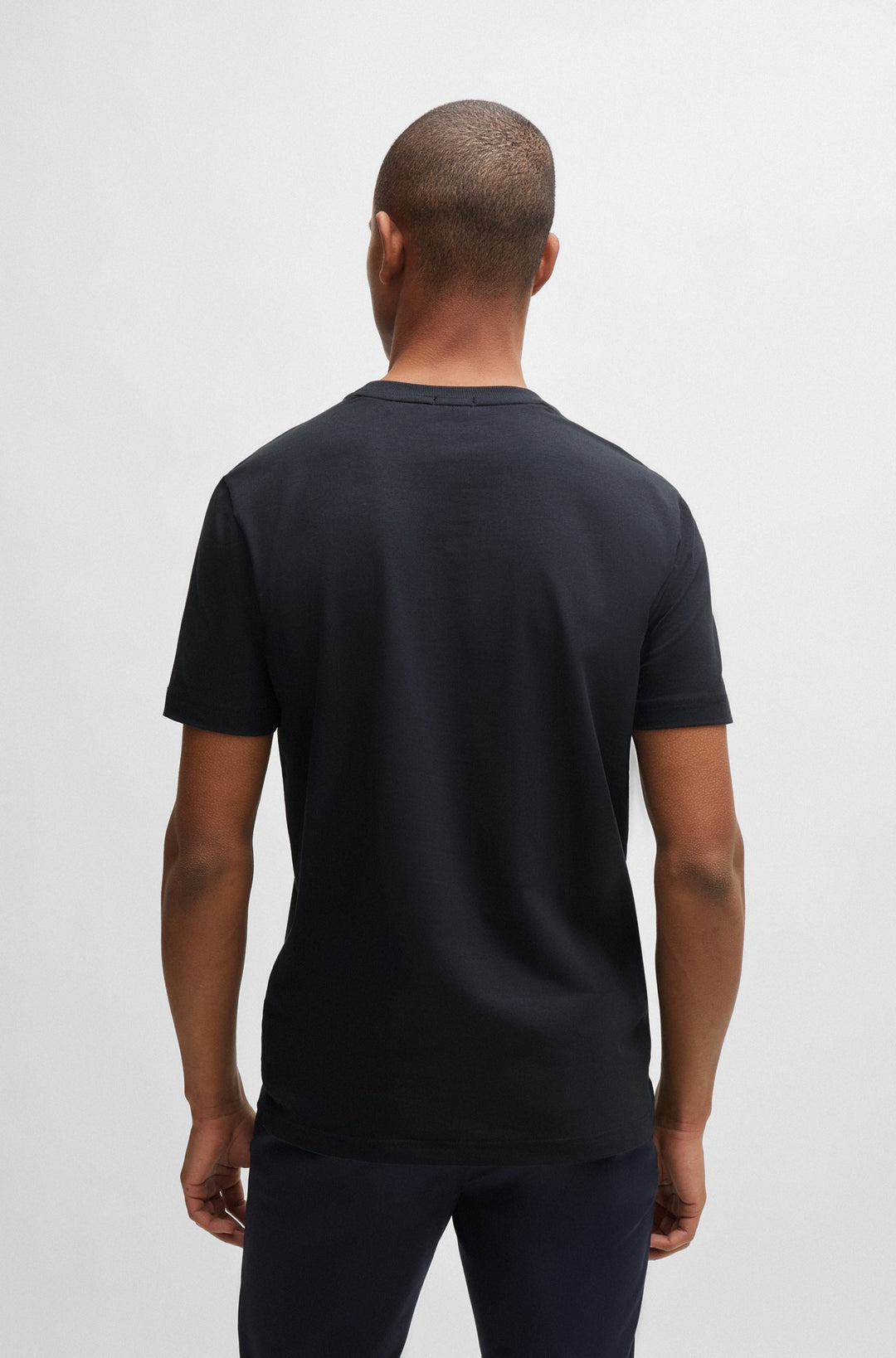 BOSS Regular Fit T-Shirts in Cotton Mix - TEE 10256064 01-50506373- Concorde Fashion#color_navy-402