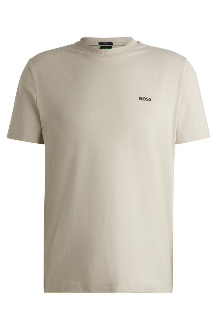 BOSS T-Shirts Regular Fit in Cotton Mix - TEE 10256064 01-50506373- Concorde Fashion#color_beige-273