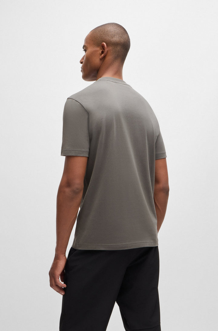 BOSS T-Shirts Regular Fit in Cotton Mix - TEE 10256064 01-50506373- Concorde Fashion#color_grey-058