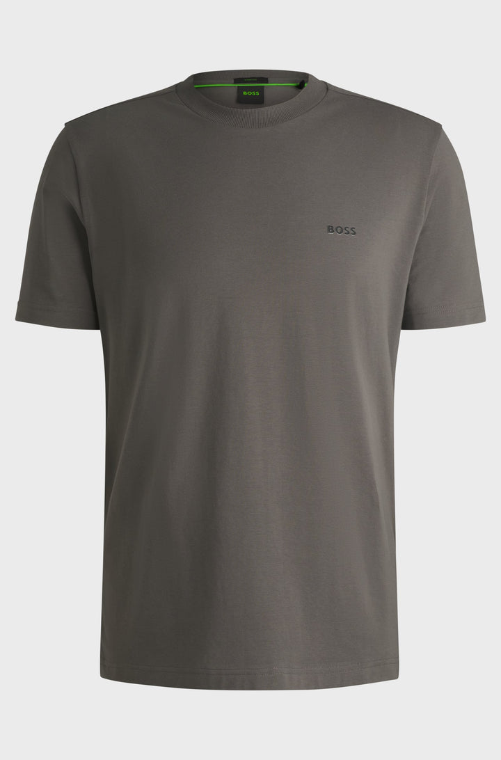BOSS T-Shirts Regular Fit in Cotton Mix - TEE 10256064 01-50506373- Concorde Fashion#color_grey-058