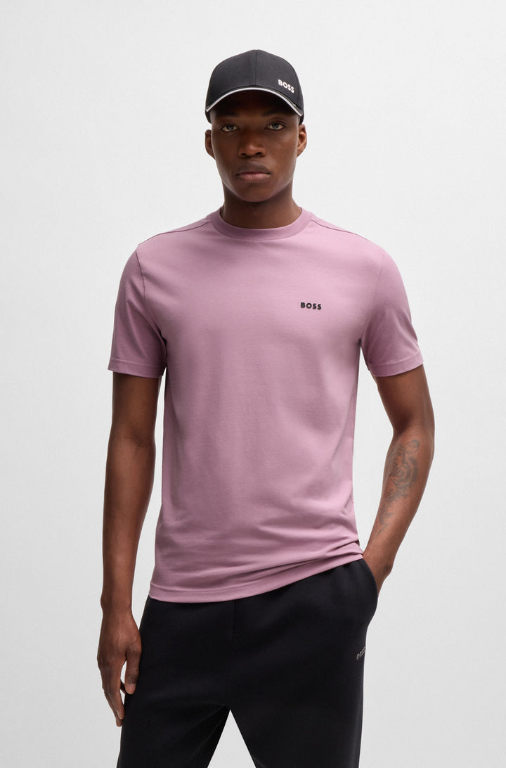 BOSS Regular Fit T-Shirts in Cotton Mix - TEE 10256064 01-50506373- Concorde Fashion#color_purple-531
