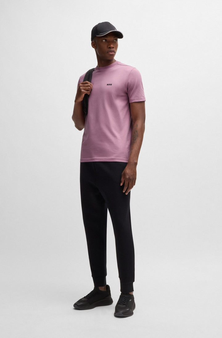 BOSS Regular Fit T-Shirts in Cotton Mix - TEE 10256064 01-50506373- Concorde Fashion#color_purple-531