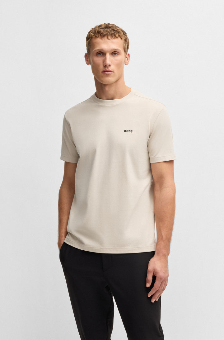 BOSS Regular Fit T-Shirts in Cotton Mix - TEE 10256064 01-50506373- Concorde Fashion#color_beige-284