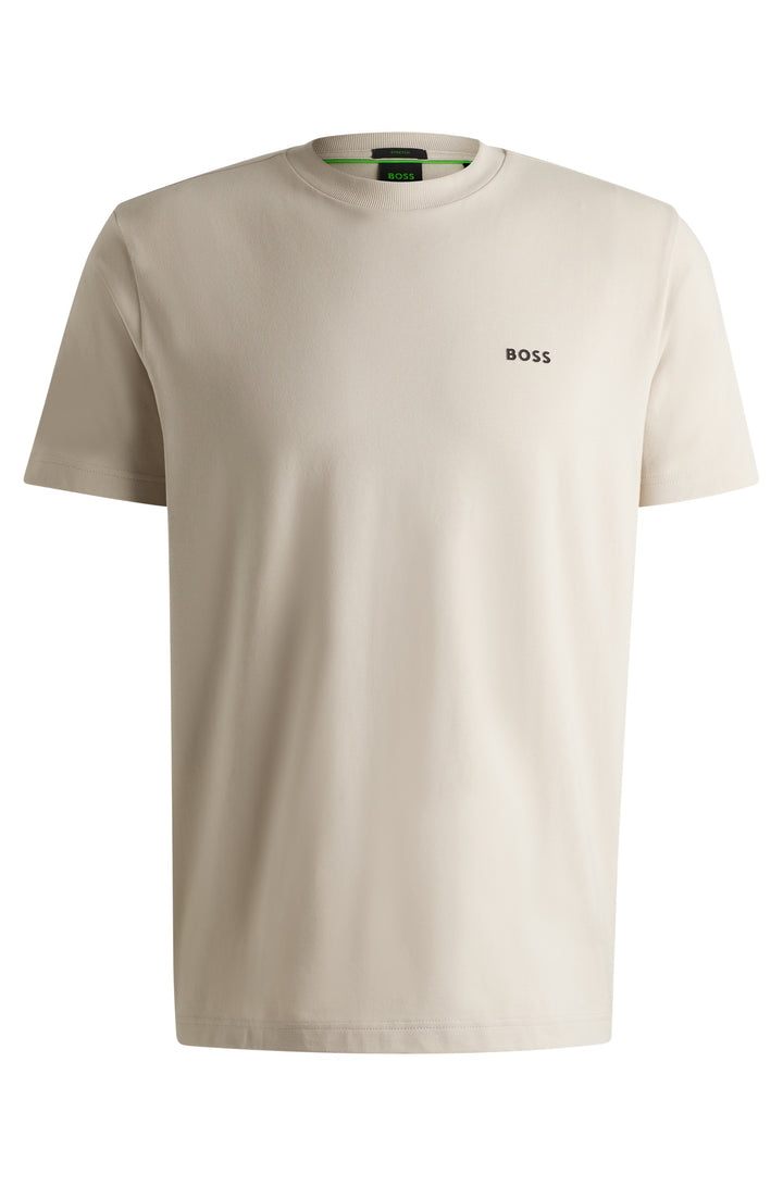 BOSS Regular Fit T-Shirts in Cotton Mix - TEE 10256064 01-50506373- Concorde Fashion#color_beige-284