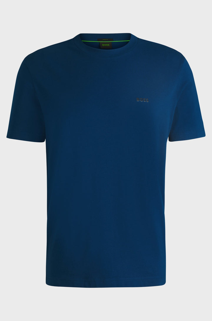 BOSS T-Shirts Regular Fit in Cotton Mix - TEE 10256064 01-50506373- Concorde Fashion#color_blue-494