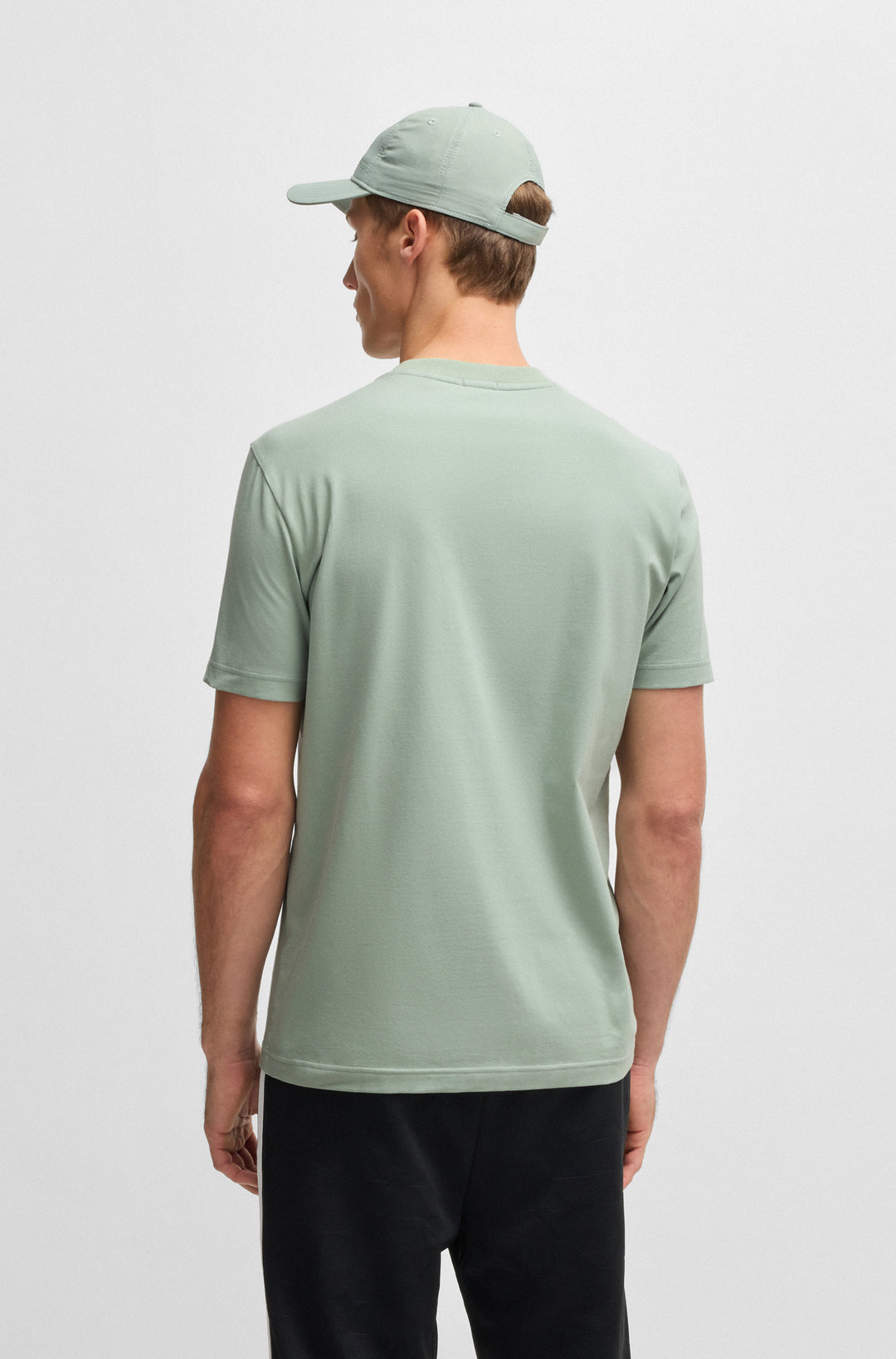BOSS Regular Fit T-Shirts in Cotton Mix - TEE 10256064 01-50506373- Concorde Fashion#color_green-357