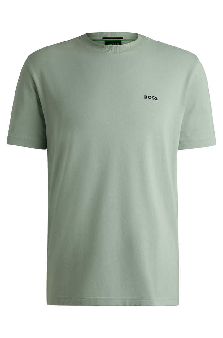 BOSS Regular Fit T-Shirts in Cotton Mix - TEE 10256064 01-50506373- Concorde Fashion#color_green-357