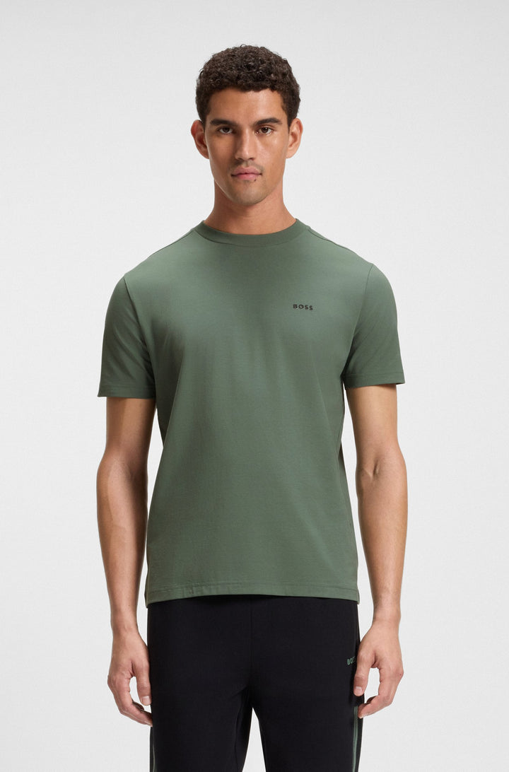 BOSS Regular Fit T-Shirts in Cotton Mix - TEE 10256064 01-50506373- Concorde Fashion#color_green-358