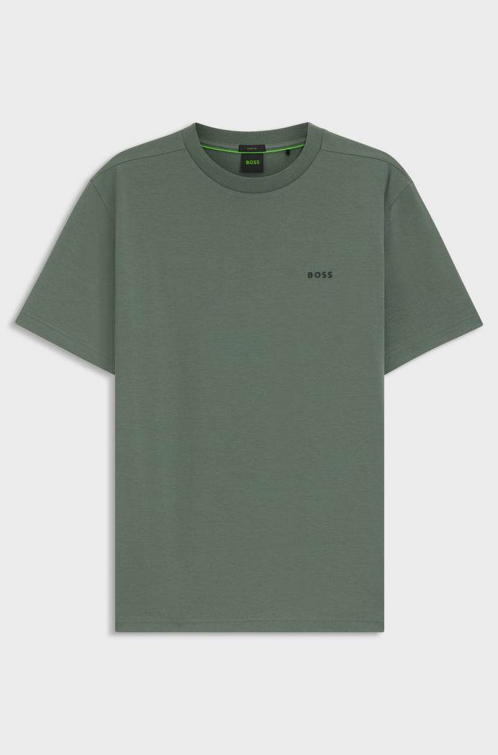 BOSS Regular Fit T-Shirts in Cotton Mix - TEE 10256064 01-50506373- Concorde Fashion#color_green-358