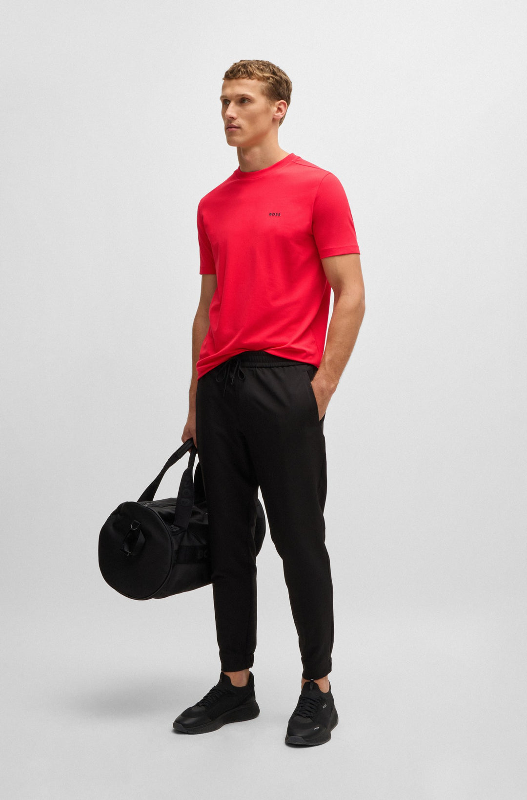 BOSS T-Shirts Regular Fit in Cotton Mix - TEE 10256064 01-50506373- Concorde Fashion#color_red-645