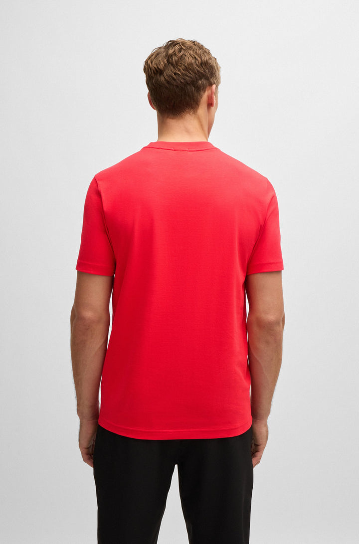 BOSS T-Shirts Regular Fit in Cotton Mix - TEE 10256064 01-50506373- Concorde Fashion#color_red-645