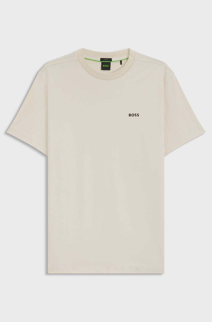 BOSS Regular Fit T-Shirts in Cotton Mix - TEE 10256064 01-50506373- Concorde Fashion#color_white-131