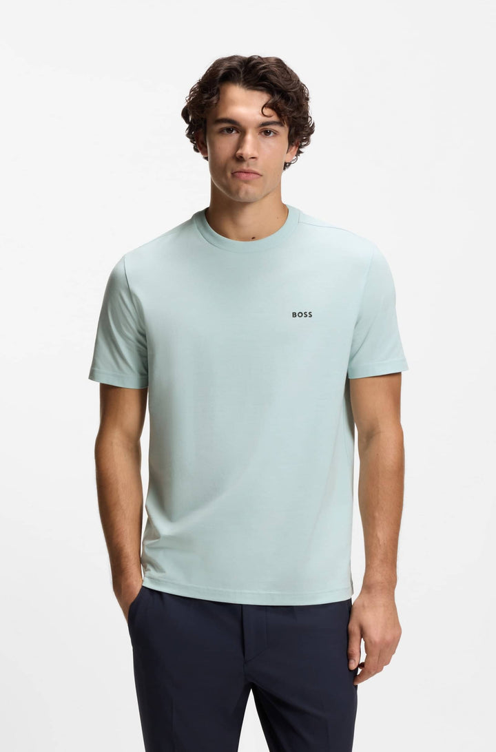 BOSS Regular Fit T-Shirts in Cotton Mix - TEE 10256064 01-50506373- Concorde Fashion#color_blue-447