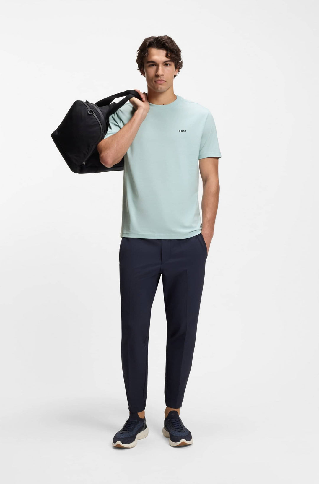 BOSS Regular Fit T-Shirts in Cotton Mix - TEE 10256064 01-50506373- Concorde Fashion#color_blue-447