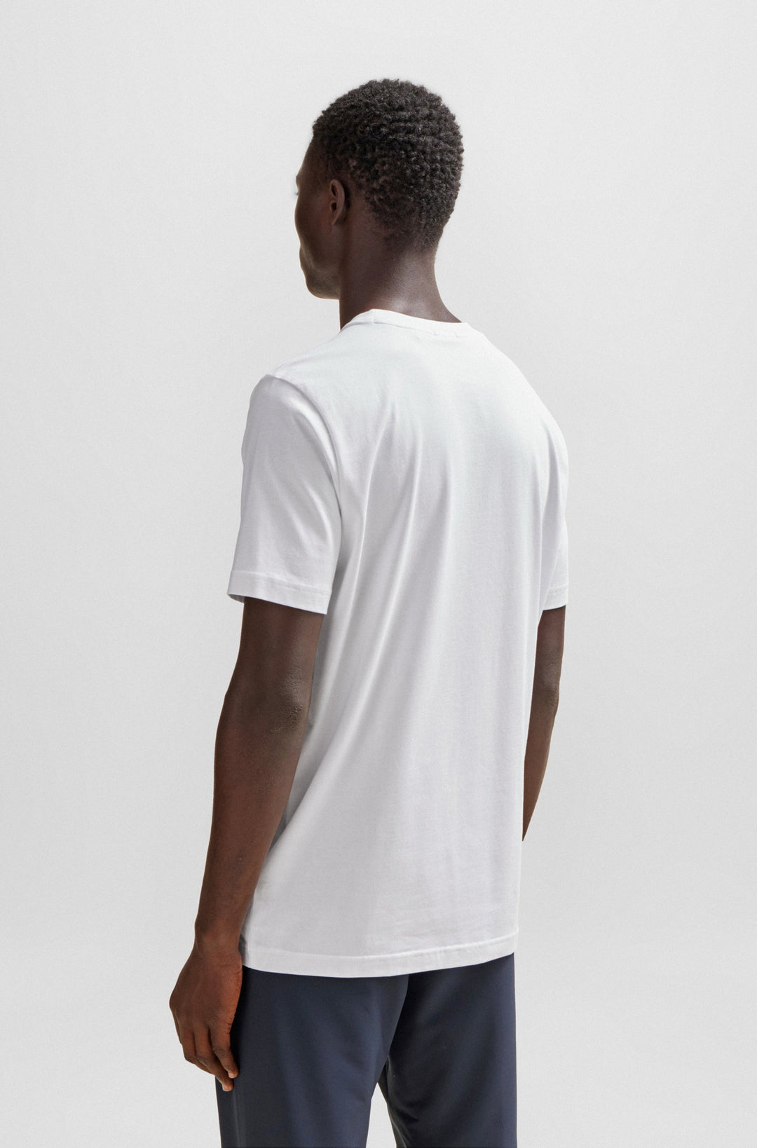 BOSS Regular Fit T-Shirts in Cotton Mix - TEE 10256064 01-50506373- Concorde Fashion#color_white-100
