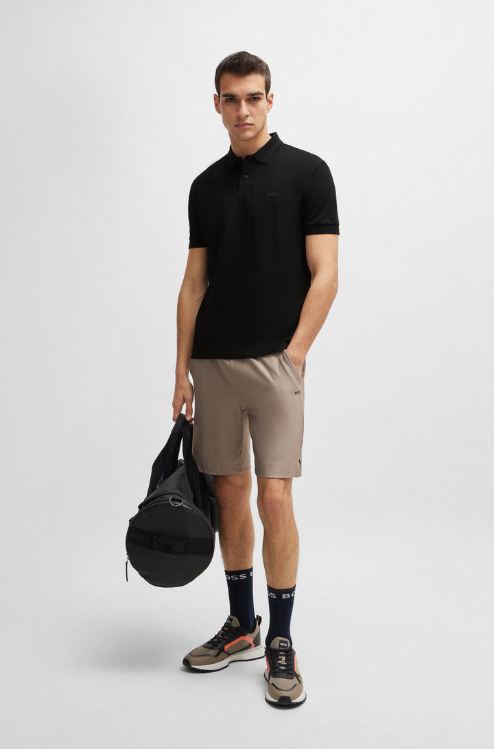 BOSS Polos Regular Fit in Cotton - PIO 1 10256488 01-50507583- Concorde Fashion#color_black-001