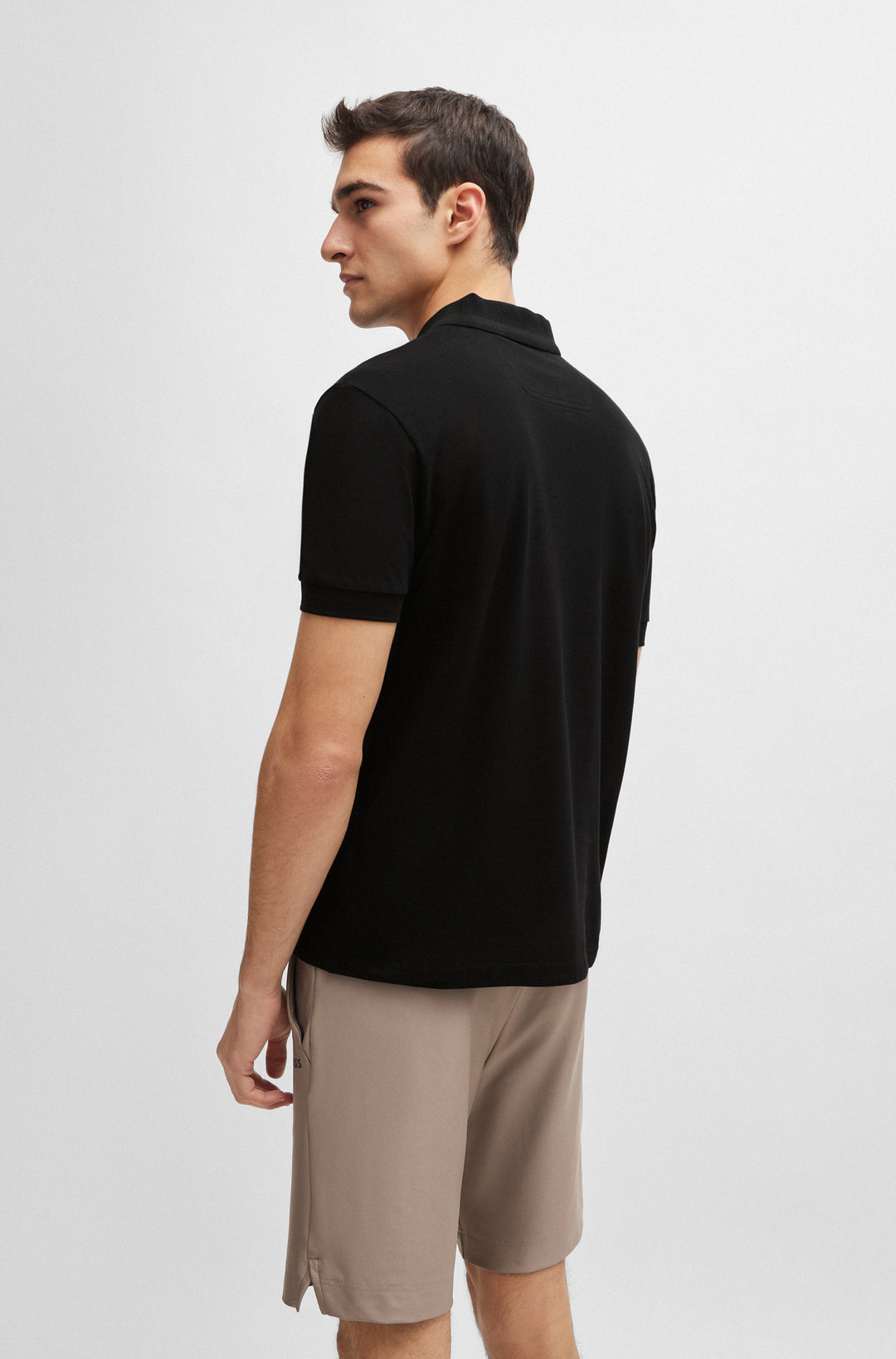 BOSS Polos Regular Fit in Cotton - PIO 1 10256488 01-50507583- Concorde Fashion#color_black-001