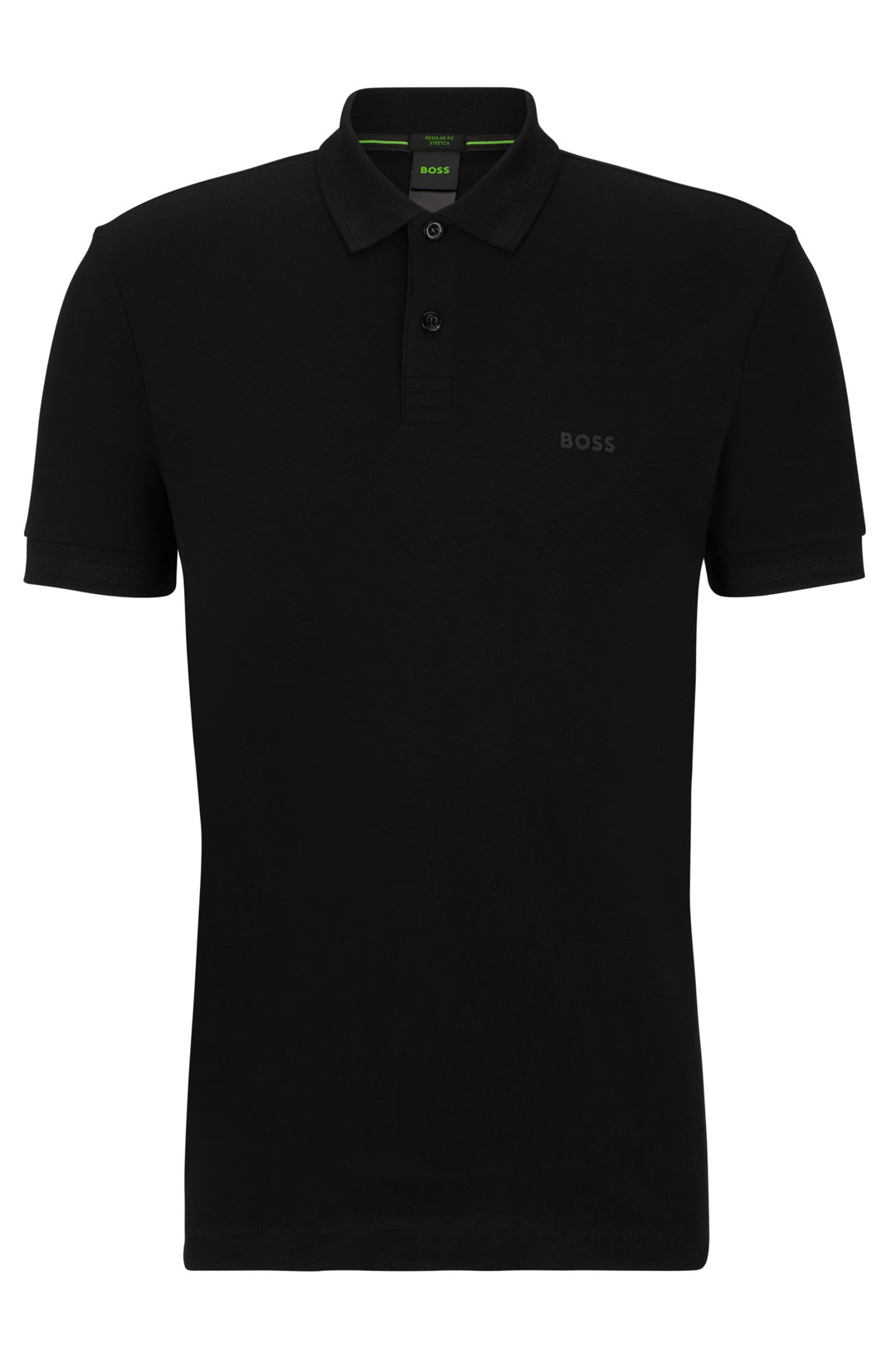 BOSS Polos Regular Fit in Cotton - PIO 1 10256488 01-50507583- Concorde Fashion#color_black-001