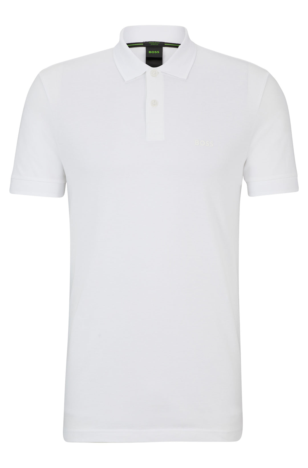 BOSS Polos Regular Fit in Cotton - PIO 1 10256488 01-50507583- Concorde Fashion#color_white-100