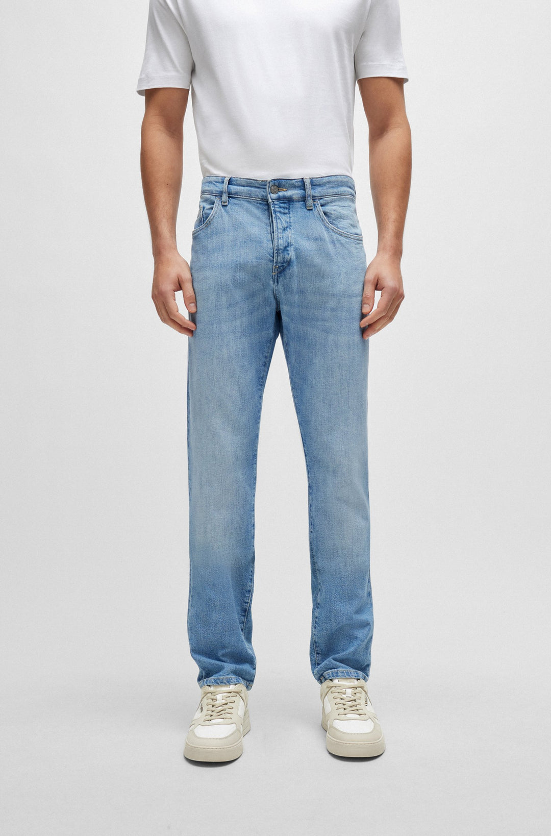 BOSS Slim Fit Jeans in Cotton - DELAWARE3-1-BF 10256521 03-50513692- Concorde Fashion#color_blue-441