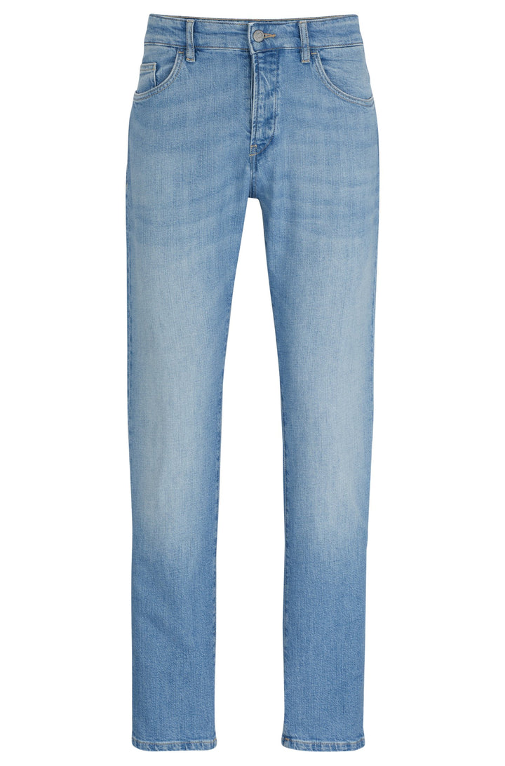 BOSS Slim Fit Jeans in Cotton - DELAWARE3-1-BF 10256521 03-50513692- Concorde Fashion#color_blue-441