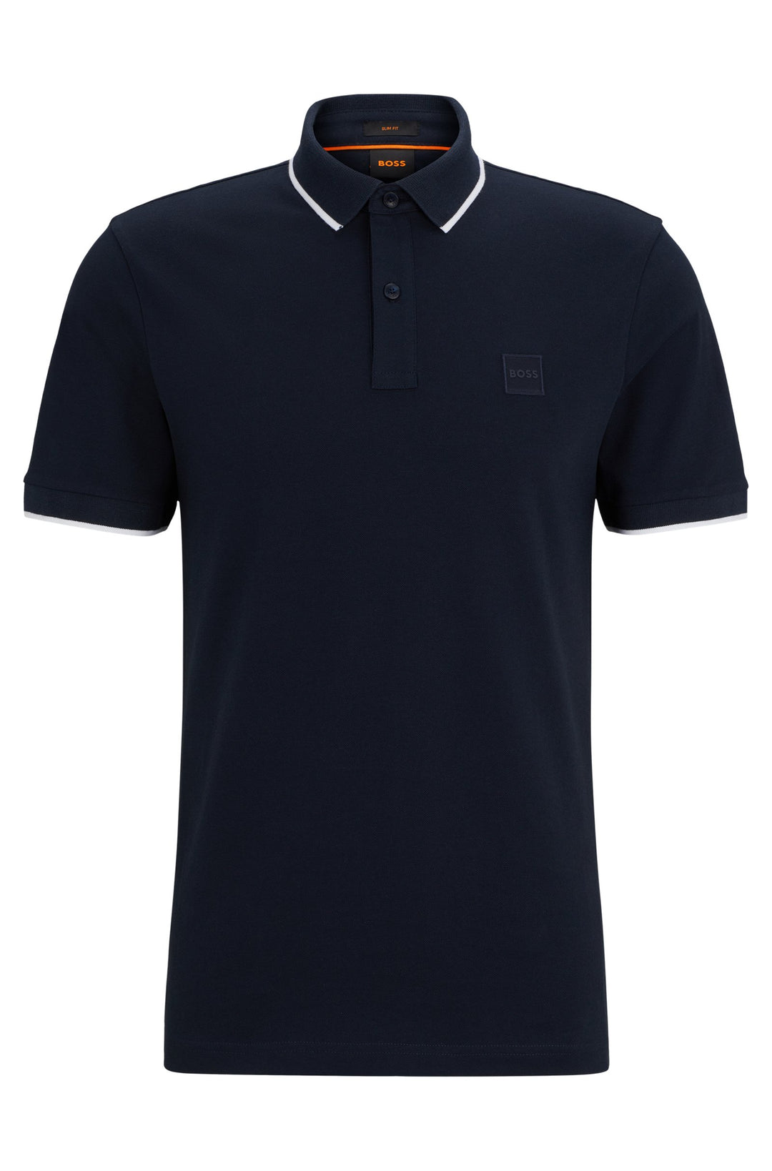 BOSS Slim Fit Polos in Cotton Mix - PASSERTIP 10256683 01-50507699- Concorde Fashion#color_navy-404