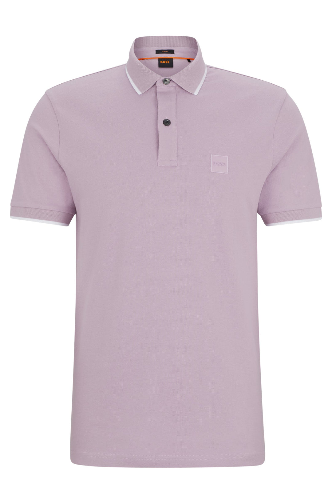 BOSS Slim Fit Polos in Cotton Mix - PASSERTIP 10256683 01-50507699- Concorde Fashion#color_purple-536