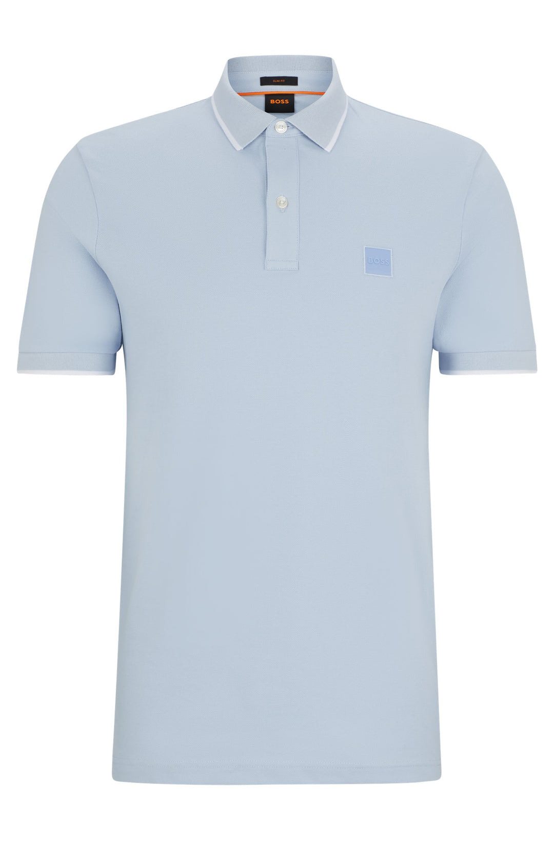 BOSS Slim Fit Polos in Cotton Mix - PASSERTIP 10256683 01-50507699- Concorde Fashion#color_blue-460