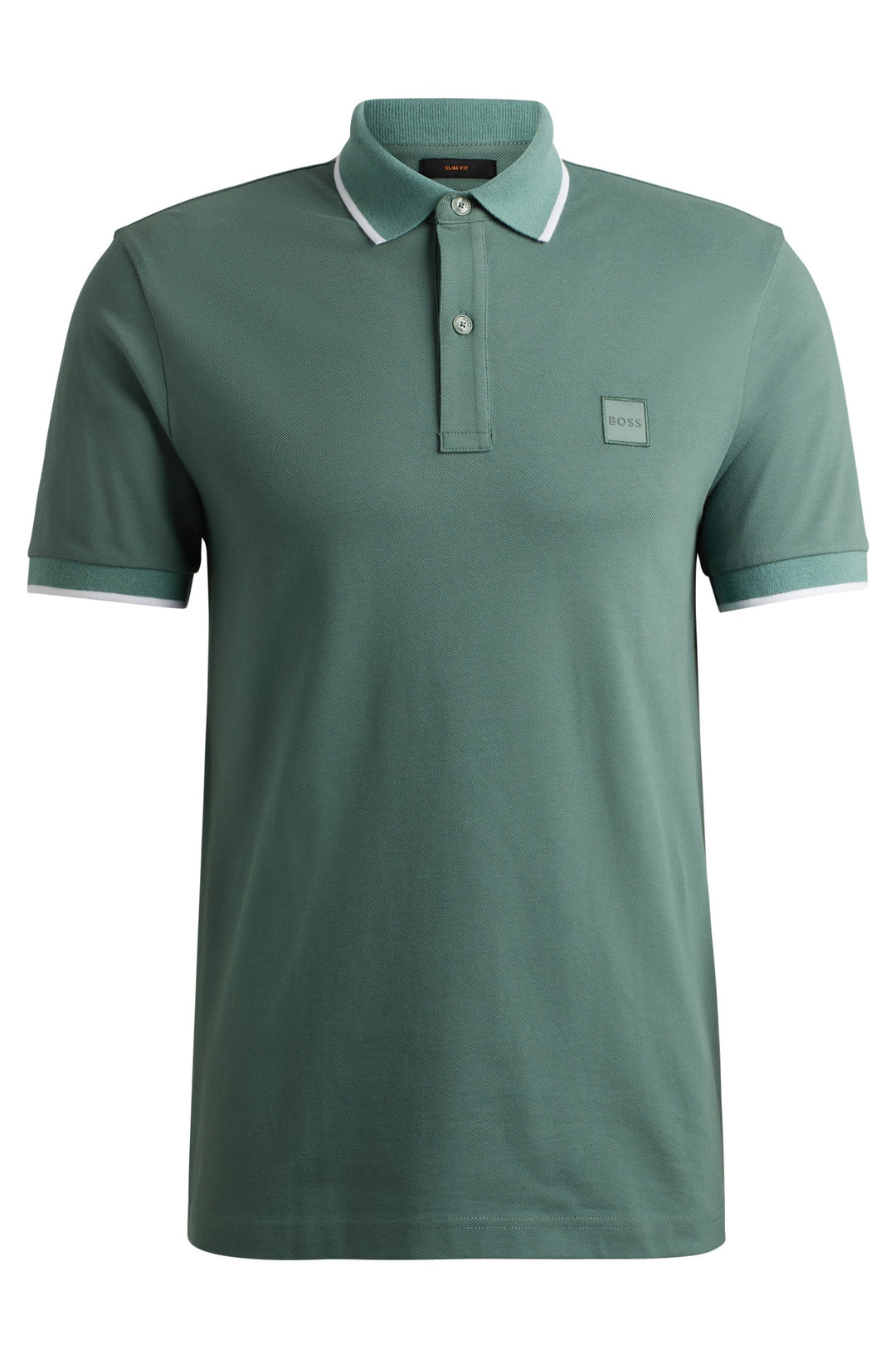 BOSS Polos Slim Fit in Cotton Mix - PASSERTIP 10256683 01-50507699- Concorde Fashion#color_green-341