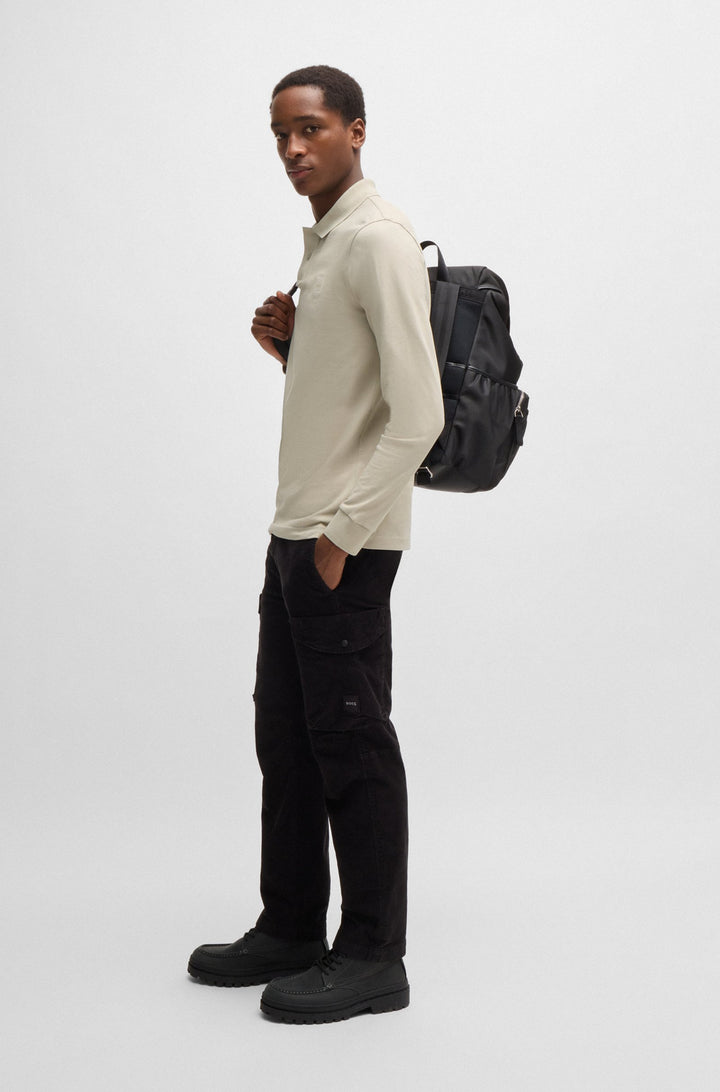 BOSS Polos Slim Fit in Cotton Mix - PASSERBY 10256683 01-50507704- Concorde Fashion#color_beige-271