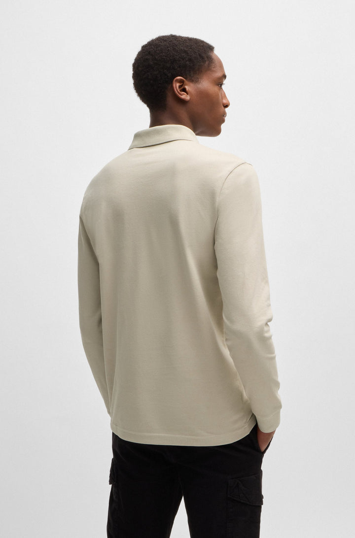 BOSS Polos Slim Fit in Cotton Mix - PASSERBY 10256683 01-50507704- Concorde Fashion#color_beige-271