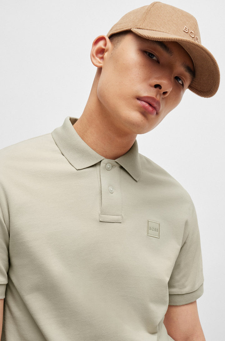 BOSS Slim Fit Polos in Cotton Mix - PASSENGER 10256683 01-50507803- Concorde Fashion#color_beige-271