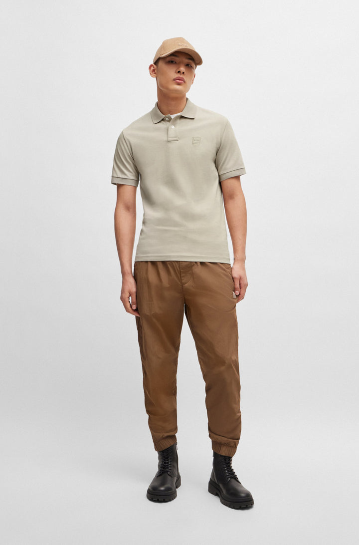 BOSS Slim Fit Polos in Cotton Mix - PASSENGER 10256683 01-50507803- Concorde Fashion#color_beige-271