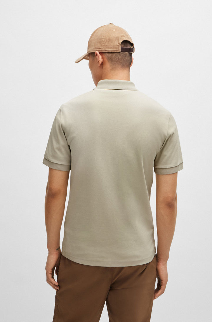 BOSS Slim Fit Polos in Cotton Mix - PASSENGER 10256683 01-50507803- Concorde Fashion#color_beige-271