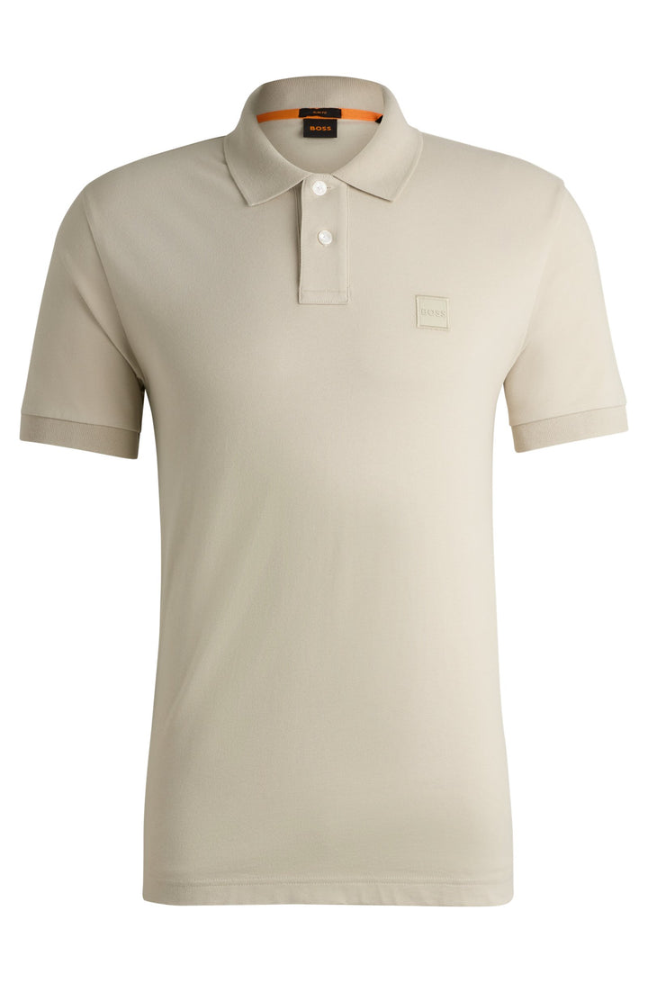 BOSS Slim Fit Polos in Cotton Mix - PASSENGER 10256683 01-50507803- Concorde Fashion#color_beige-271