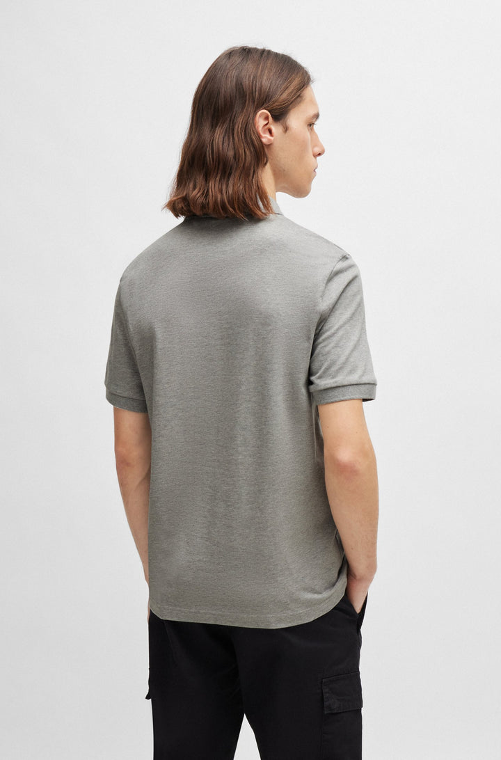 BOSS Slim Fit Polos in Cotton Mix - PASSENGER 10256683 01-50507803- Concorde Fashion#color_grey-051