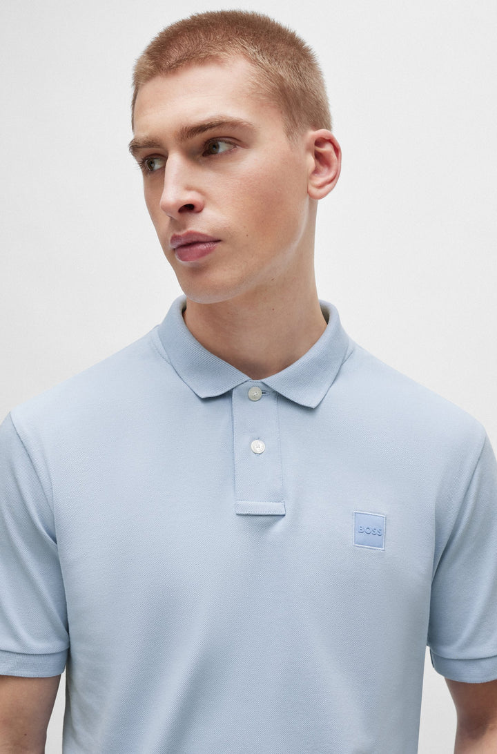 BOSS Slim Fit Polos in Cotton Mix - PASSENGER 10256683 01-50507803- Concorde Fashion#color_blue-460