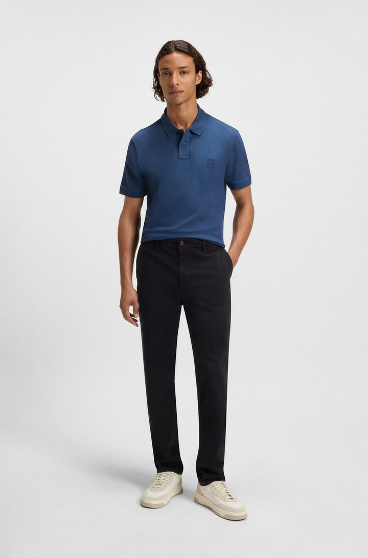 BOSS Polos Slim Fit in Cotton Mix - PASSENGER 10256683 01-50507803- Concorde Fashion#color_blue-466