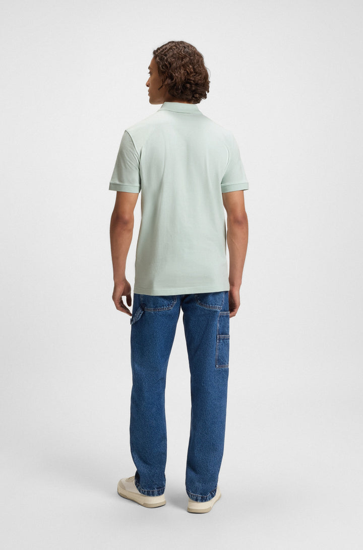 BOSS Polos Slim Fit in Cotton Mix - PASSENGER 10256683 01-50507803- Concorde Fashion#color_blue-474