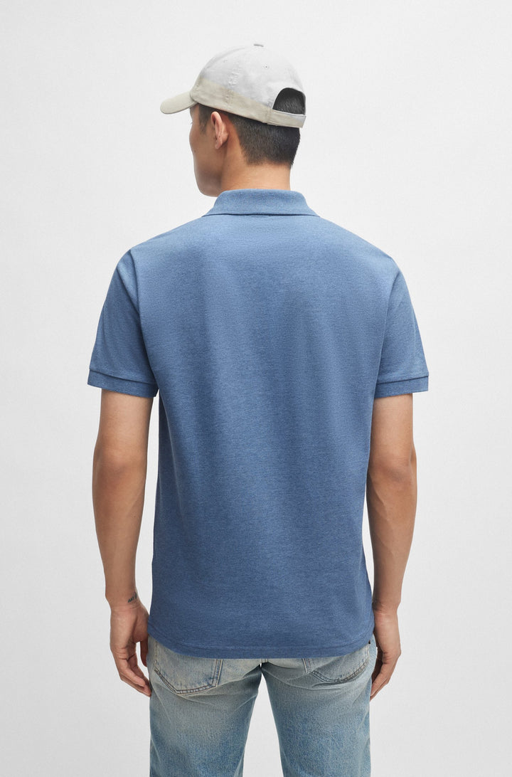 BOSS Slim Fit Polos in Cotton Mix - PASSENGER 10256683 01-50507803- Concorde Fashion#color_blue-485