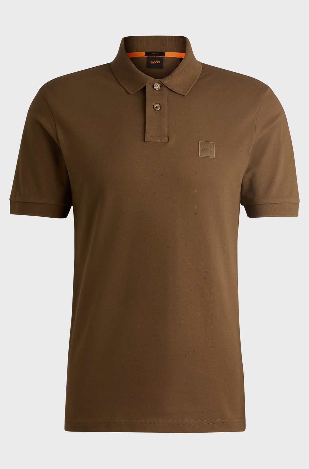 BOSS Polos Slim Fit in Cotton Mix - PASSENGER 10256683 01-50507803- Concorde Fashion#color_brown-243
