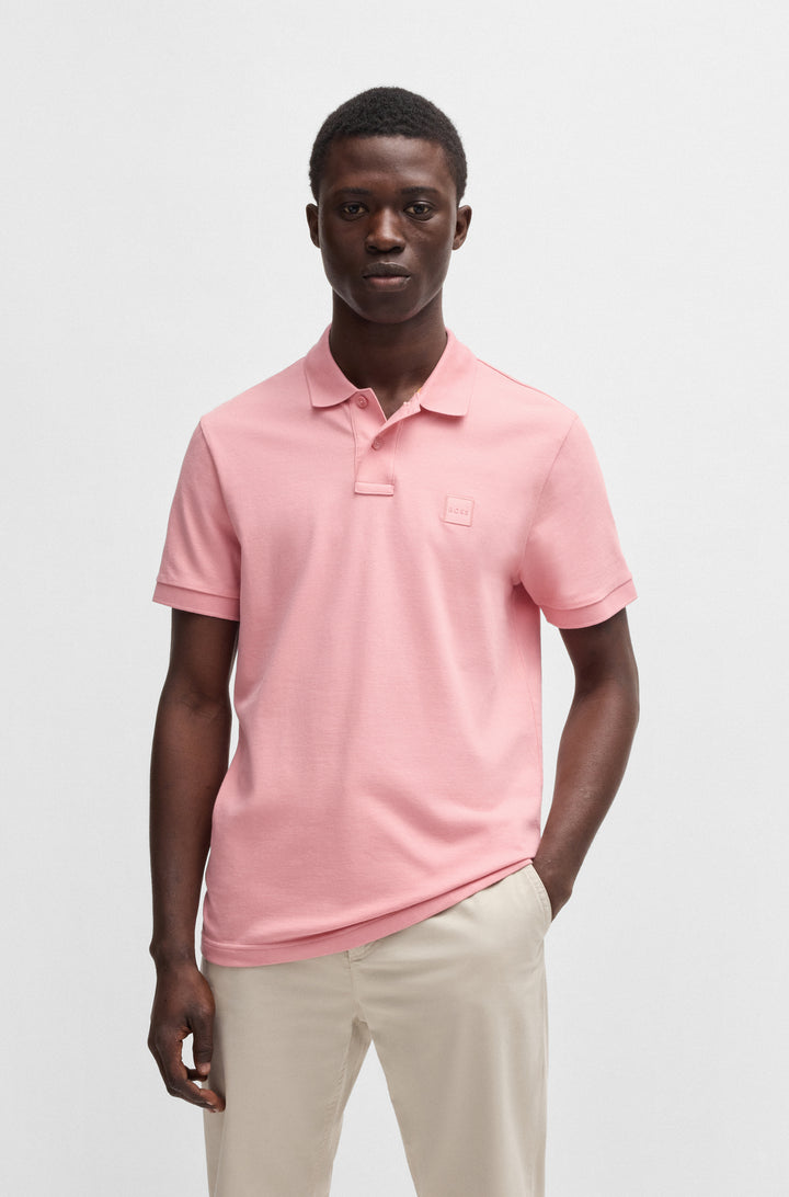 BOSS Polos Slim Fit in Cotton Mix - PASSENGER 10256683 01-50507803- Concorde Fashion#color_pink-694