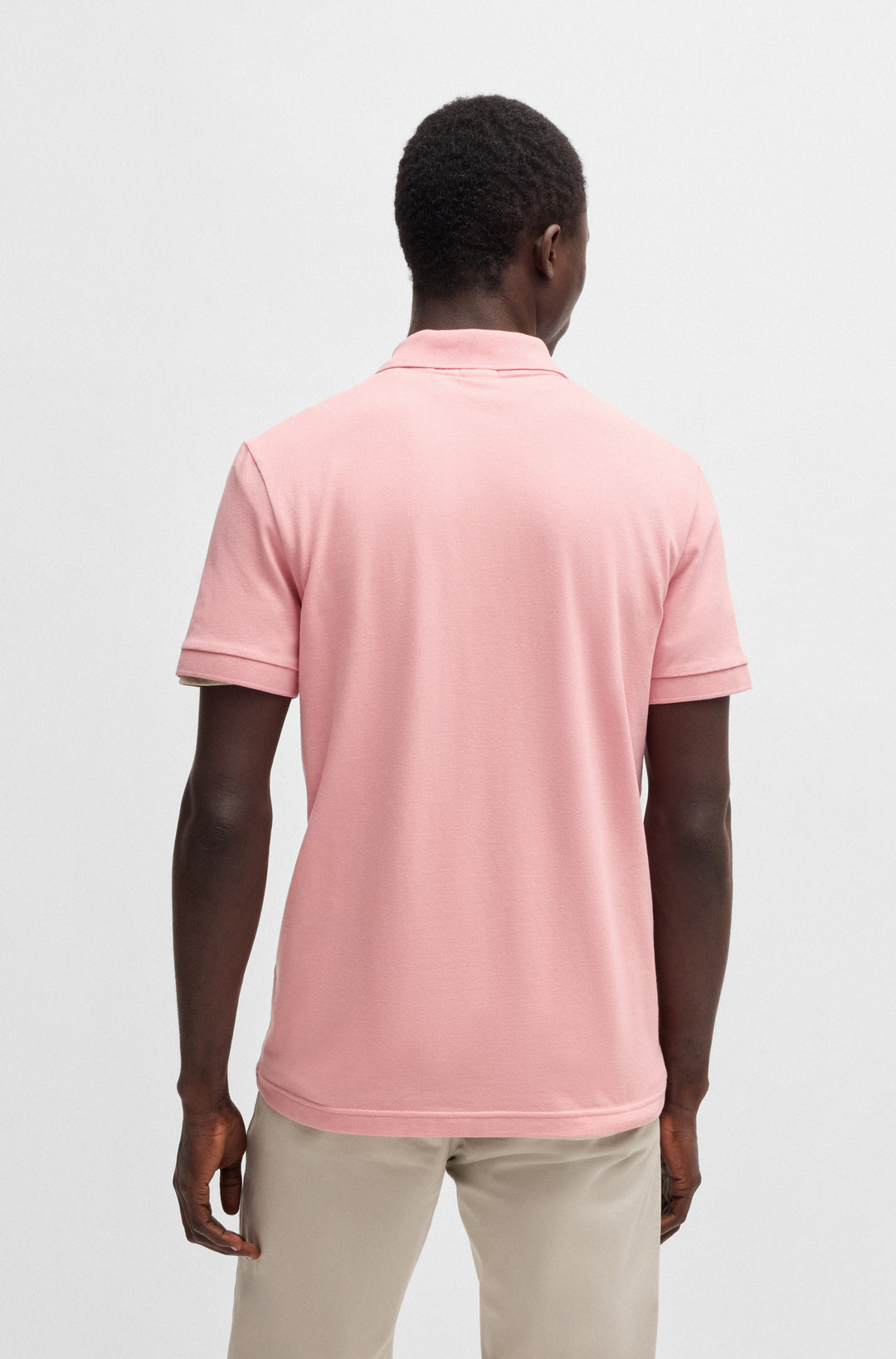 BOSS Polos Slim Fit in Cotton Mix - PASSENGER 10256683 01-50507803- Concorde Fashion#color_pink-694