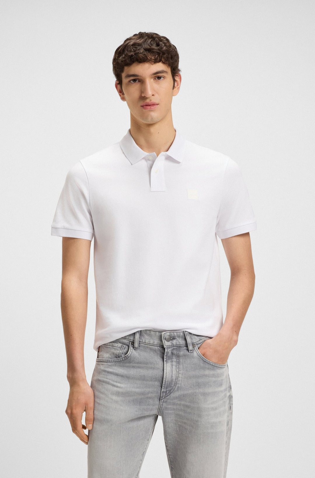 BOSS Polos Slim Fit - PASSENGER 50507803- Concorde Fashion#color_white-100