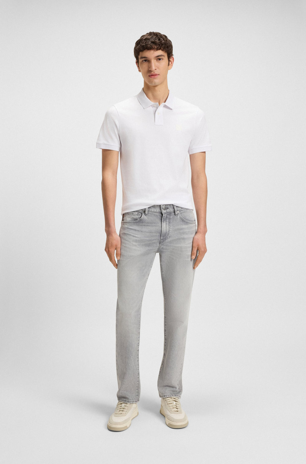 BOSS Polos Slim Fit - PASSENGER 50507803- Concorde Fashion#color_white-100