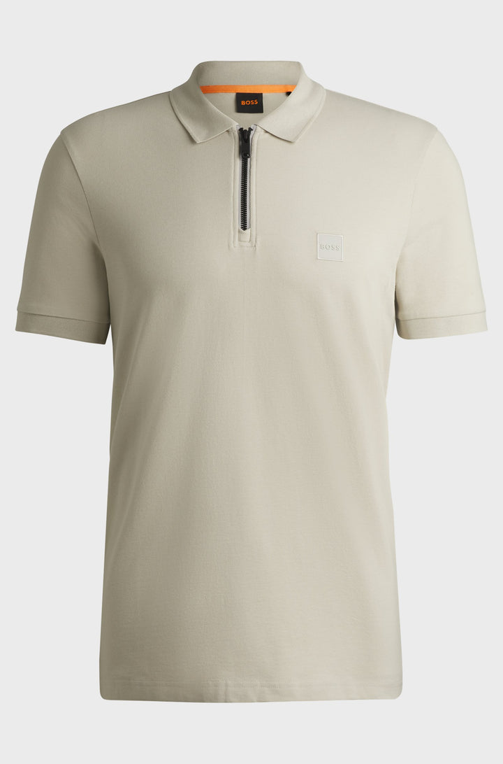 BOSS Polos Slim Fit - PASSERZIP 50537507- Concorde Fashion#color_beige-271