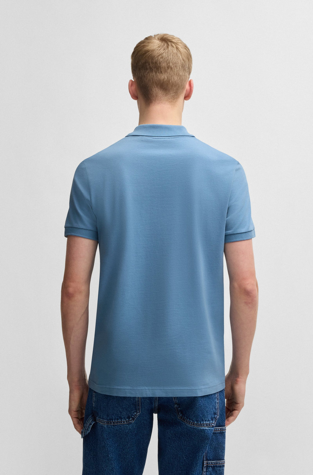 BOSS Polos Slim Fit - PASSERZIP 50537507- Concorde Fashion#color_blue-462