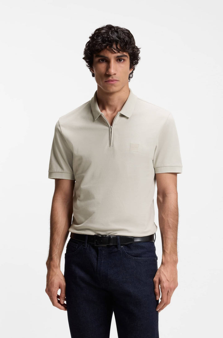 BOSS Polos Slim Fit - PASSERZIP 50537507Concorde Fashion#color_grey-070